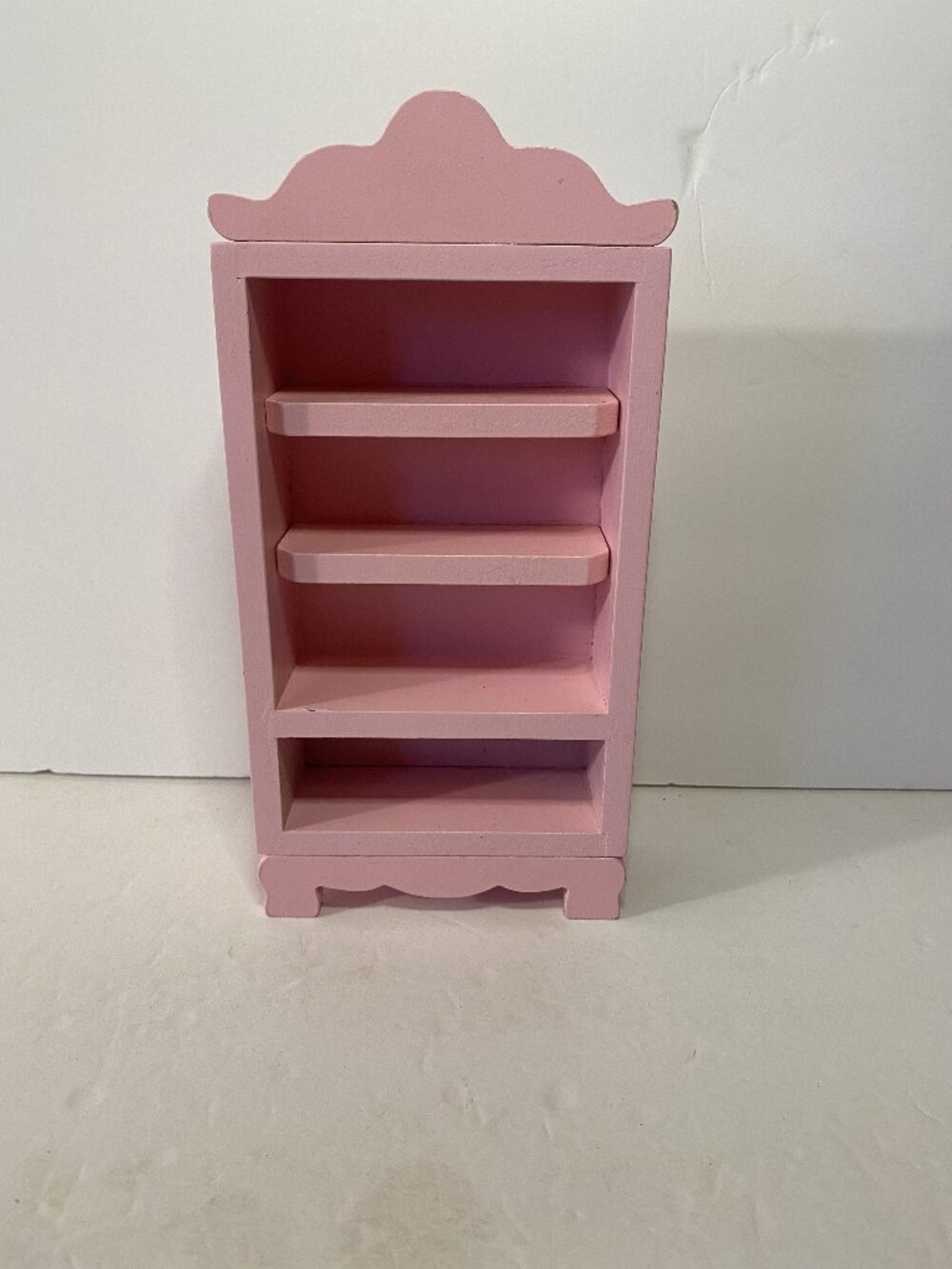 Dollhouse Bookshelf Pink Wood